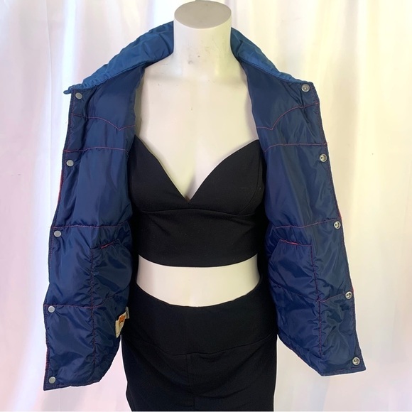 COMFY  SLEEVELESS BOMBER VINTAGE JACKET PRIME GOOSE DOWN INSULATED SIZE SMALL - Picture 11 of 14